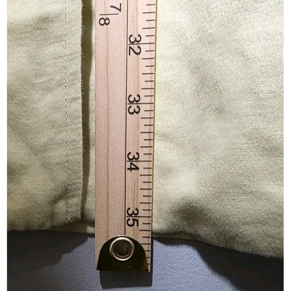 J. Jill Womens Medium Petite Lt. Green Lined Linen‎ Cotton Trench Long Coat